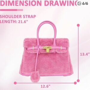 Pink Fluffy Furry Purse